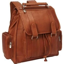 Piel Leather Double Loop Flap-Over Laptop Backpack -Travelpro || Samsonite Shop Piel Leather Double Loop Flap Over Laptop Backpack 7