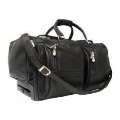 Piel Leather Duffel With Pockets On Wheels -Travelpro || Samsonite Shop Piel Leather Duffel With Pockets On Wheels 7