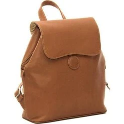 Piel Leather Flap-Over Button Backpack -Travelpro || Samsonite Shop Piel Leather Flap Over Button Backpack 5