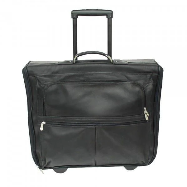 Piel Leather Garment Bag On Wheels 1 Piel Leather Garment Bag On Wheels