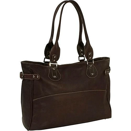 Piel Leather Large Ladies Side Strap Tote 9 Piel Leather Large Ladies Side Strap Tote - Image 9