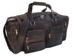 Piel Leather Medium Duffel With Pockets -Travelpro || Samsonite Shop Piel Leather Medium Duffel With Pockets 4