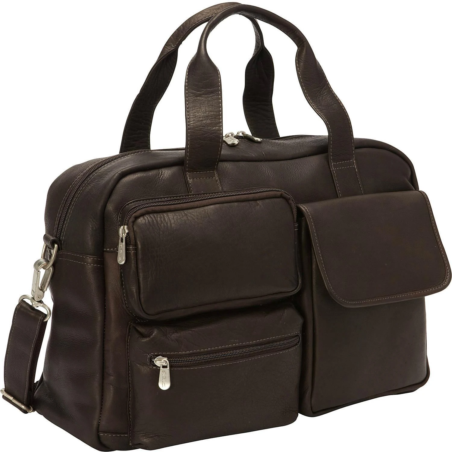 Piel Leather Multi-Pocket Carry-On Duffel 1 Piel Leather Multi-Pocket Carry-On Duffel