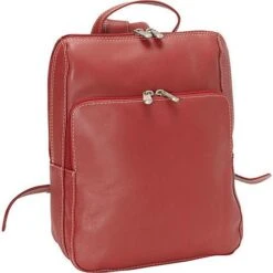 Piel Leather Slim Front Pocket Backpack -Travelpro || Samsonite Shop Piel Leather Slim Front Pocket Backpack 8
