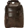 Piel Leather Vintage Laptop Carry-All/Convertible Backpack