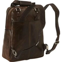 Piel Leather Vintage Laptop Carry-All/Convertible Backpack -Travelpro || Samsonite Shop Piel Leather Vintage Laptop Carry AllConvertible Backpack 4