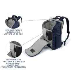 Travelpro Crew Executive Choice 3 Slim Backpack -Travelpro || Samsonite Shop Travelpro Crew Executive Choice 3 Slim Backpack 8