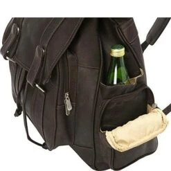 Piel Leather Double Loop Flap-Over Laptop Backpack -Travelpro || Samsonite Shop piel leather double loop flap over laptop backpack 4