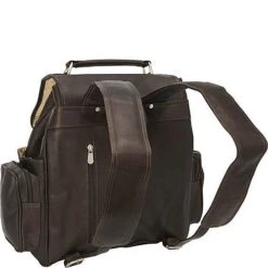 Piel Leather Double Loop Flap-Over Laptop Backpack -Travelpro || Samsonite Shop piel leather double loop flap over laptop backpack 6