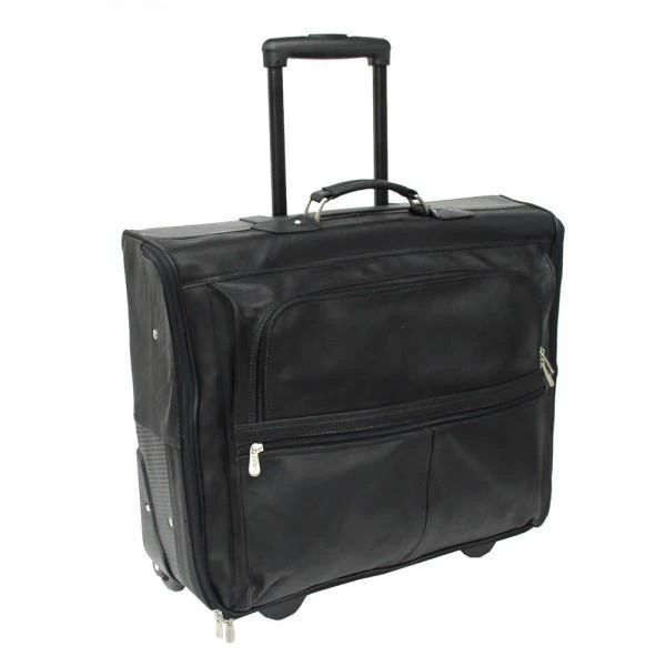 Piel Leather Garment Bag On Wheels 3 Piel Leather Garment Bag On Wheels - Image 3