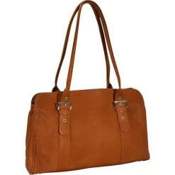 Piel Leather Ladies Buckle Business Tote -Travelpro || Samsonite Shop piel leather ladies buckle business tote 3