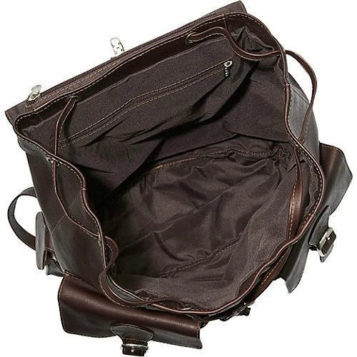 Piel Leather Large Buckle-Flap Backpack 2 Piel Leather Large Buckle-Flap Backpack - Image 2