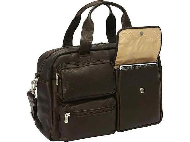 Piel Leather Multi-Pocket Carry-On Duffel 3 Piel Leather Multi-Pocket Carry-On Duffel - Image 3