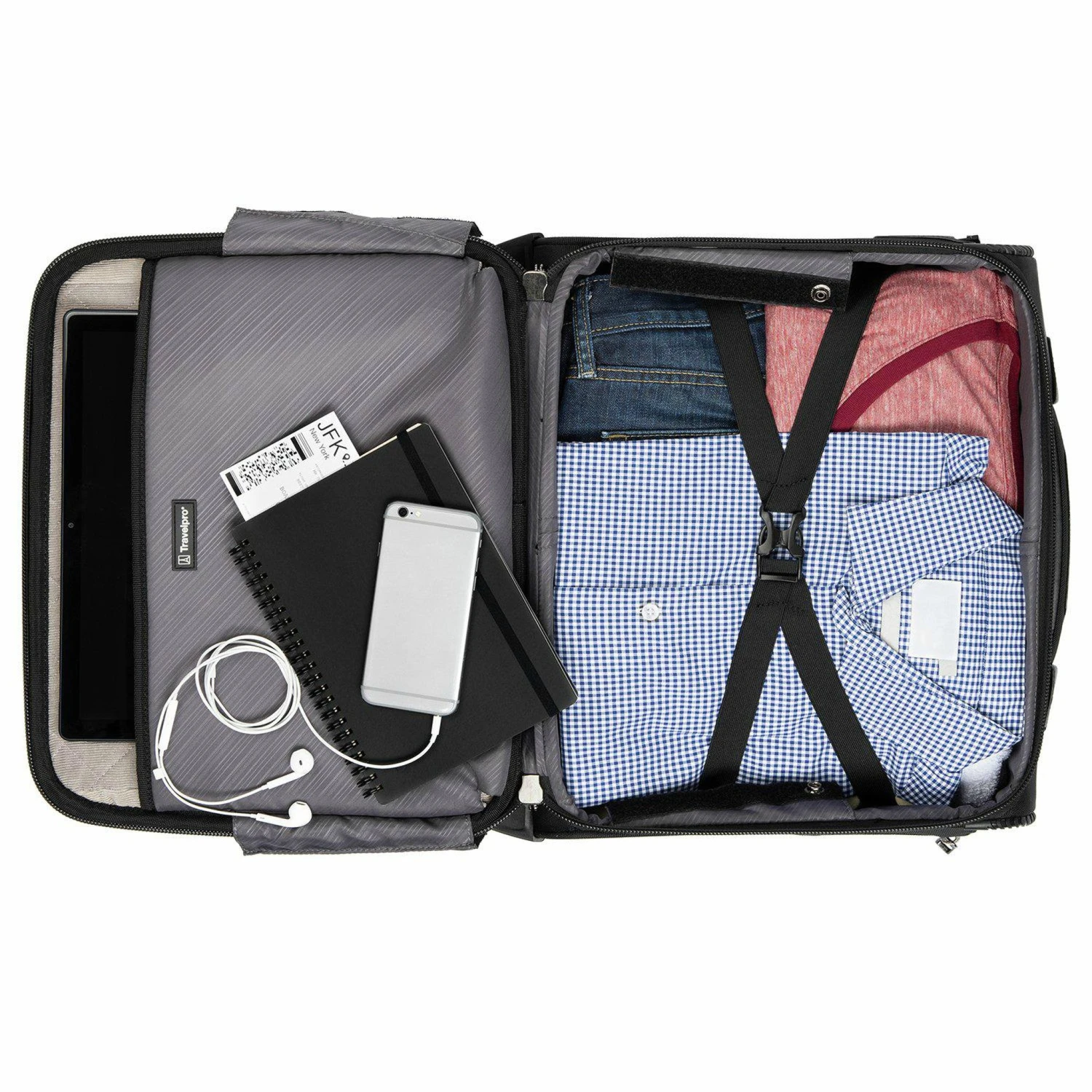 Travelpro Crew VersaPack Carry-on Rolling Tote 2 Travelpro Crew VersaPack Carry-on Rolling Tote - Image 2